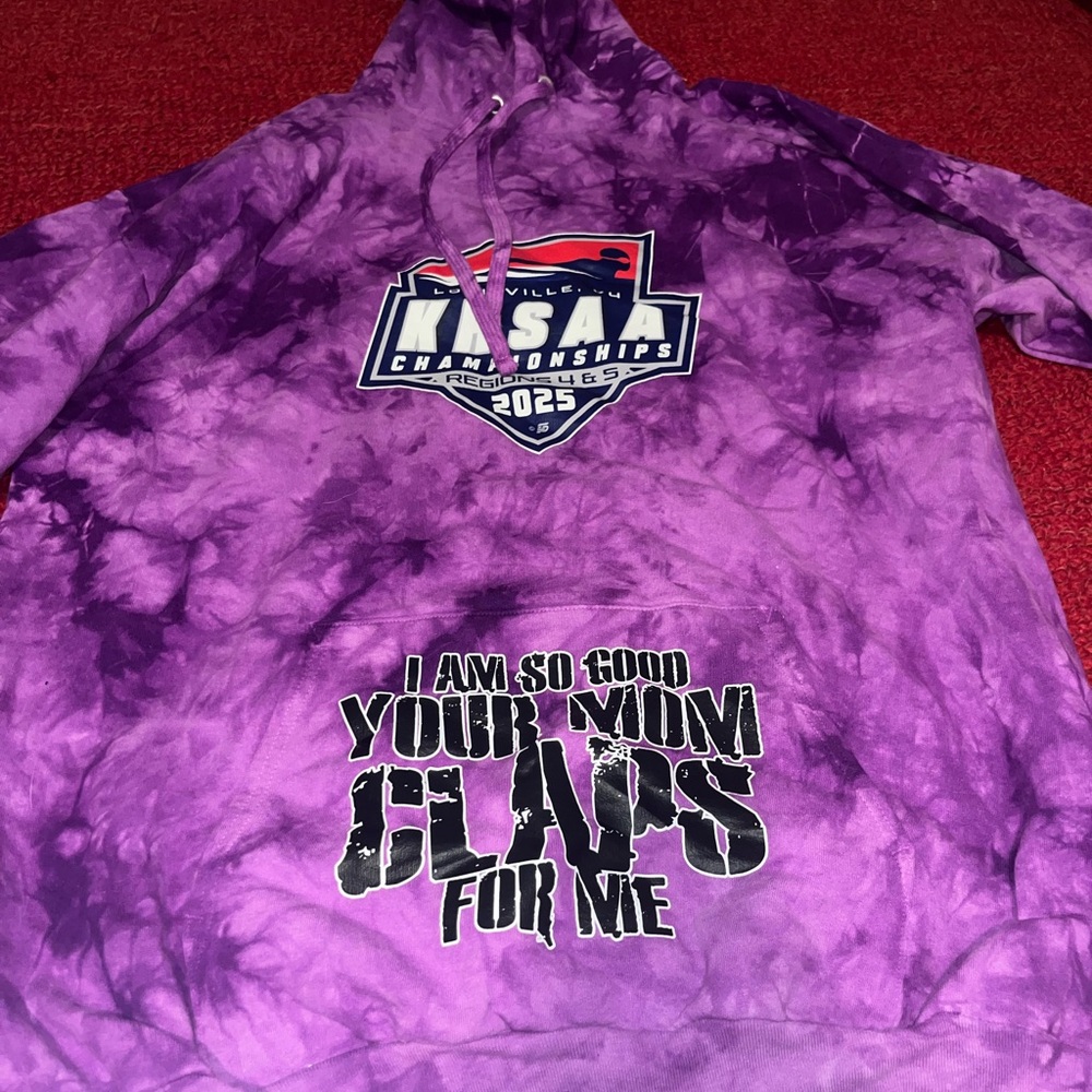 Purple Tie-Dye Adult Hoodie